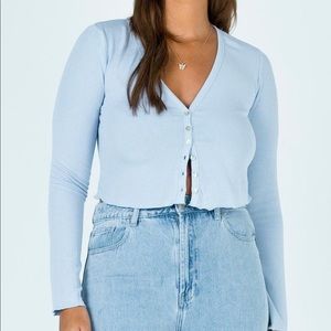 Cropped button top NWT